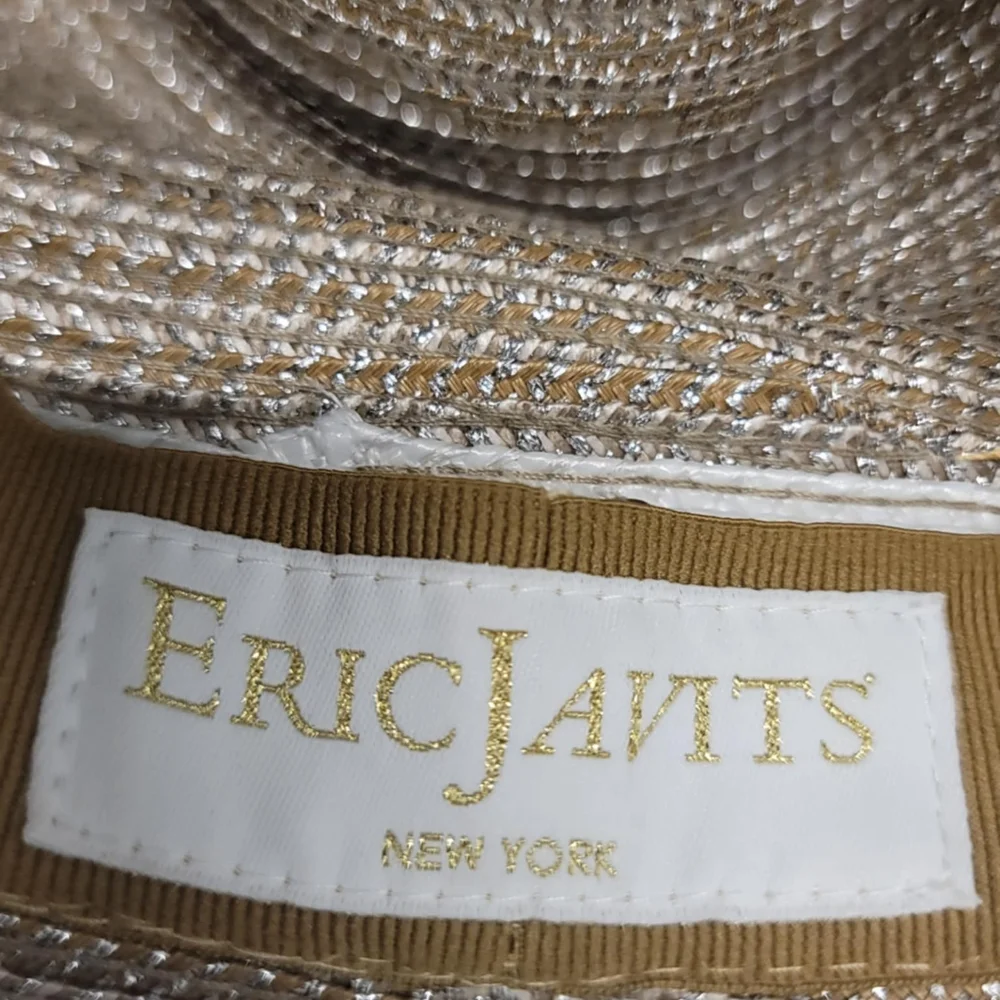 ERIC JAVITS l Squishee Woven Fedora Hat Sun UV UPF 50+ One Size - Picture 12 of 13